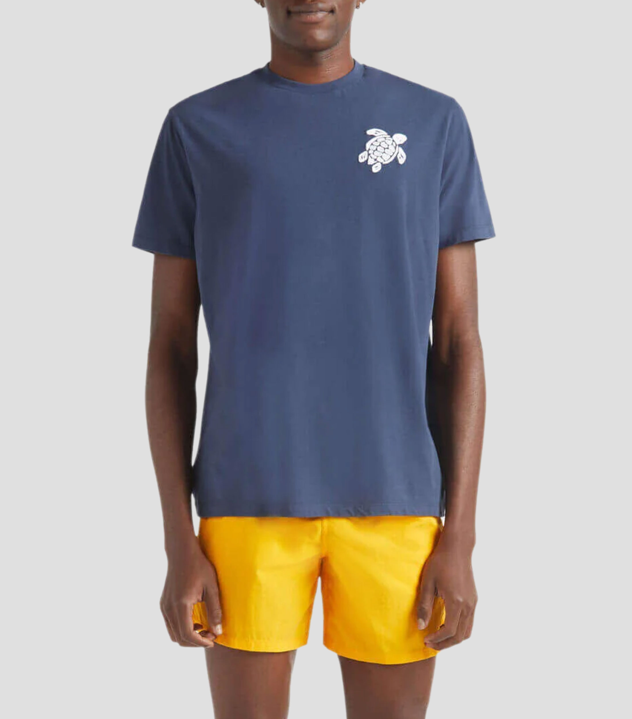 Playera de cuello redondo con manga corta estampada Hombre